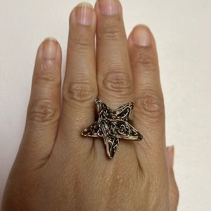 Cute artsy star stellar ring